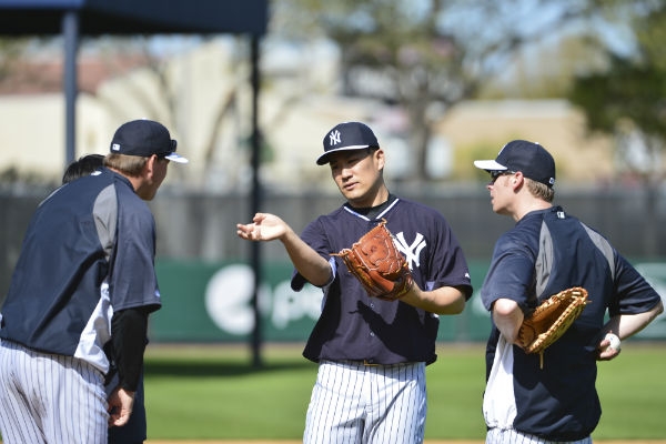 田中将大的指叉球在开季前的春训时,就曾先被洋基前赛扬巨头david